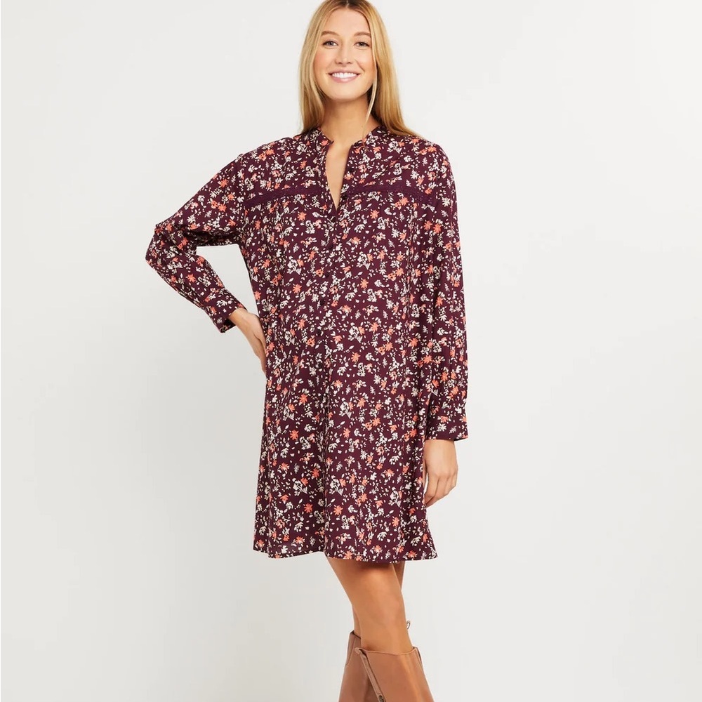 Motherhood Maternity Floral Peasant Dress